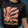 Groovy Flower girl Free T shirt design