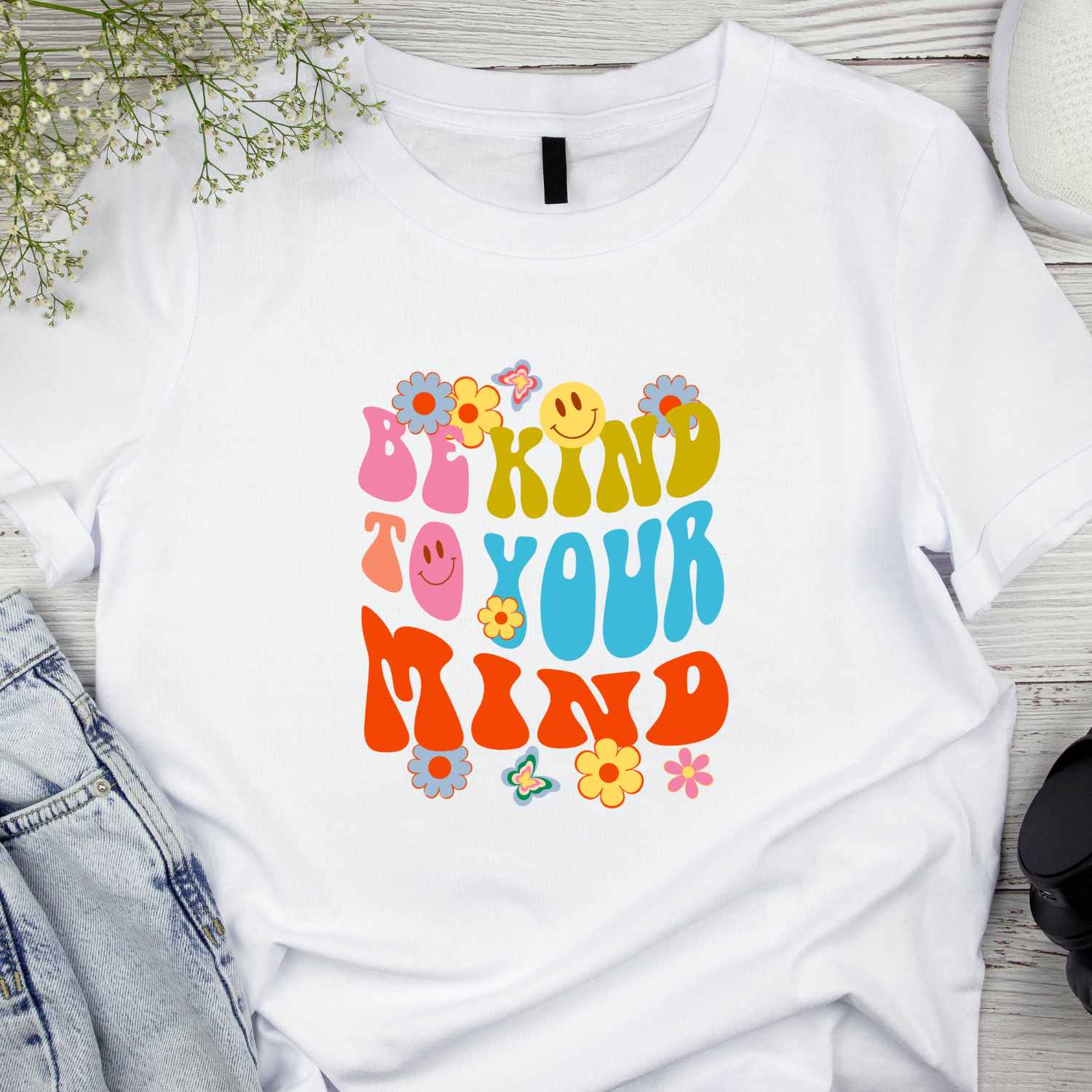 Be kind to your mind free tshirt design