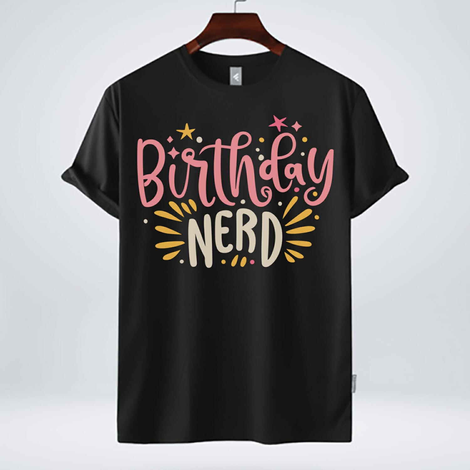Birthday Nerd Stars T-Shirt Design