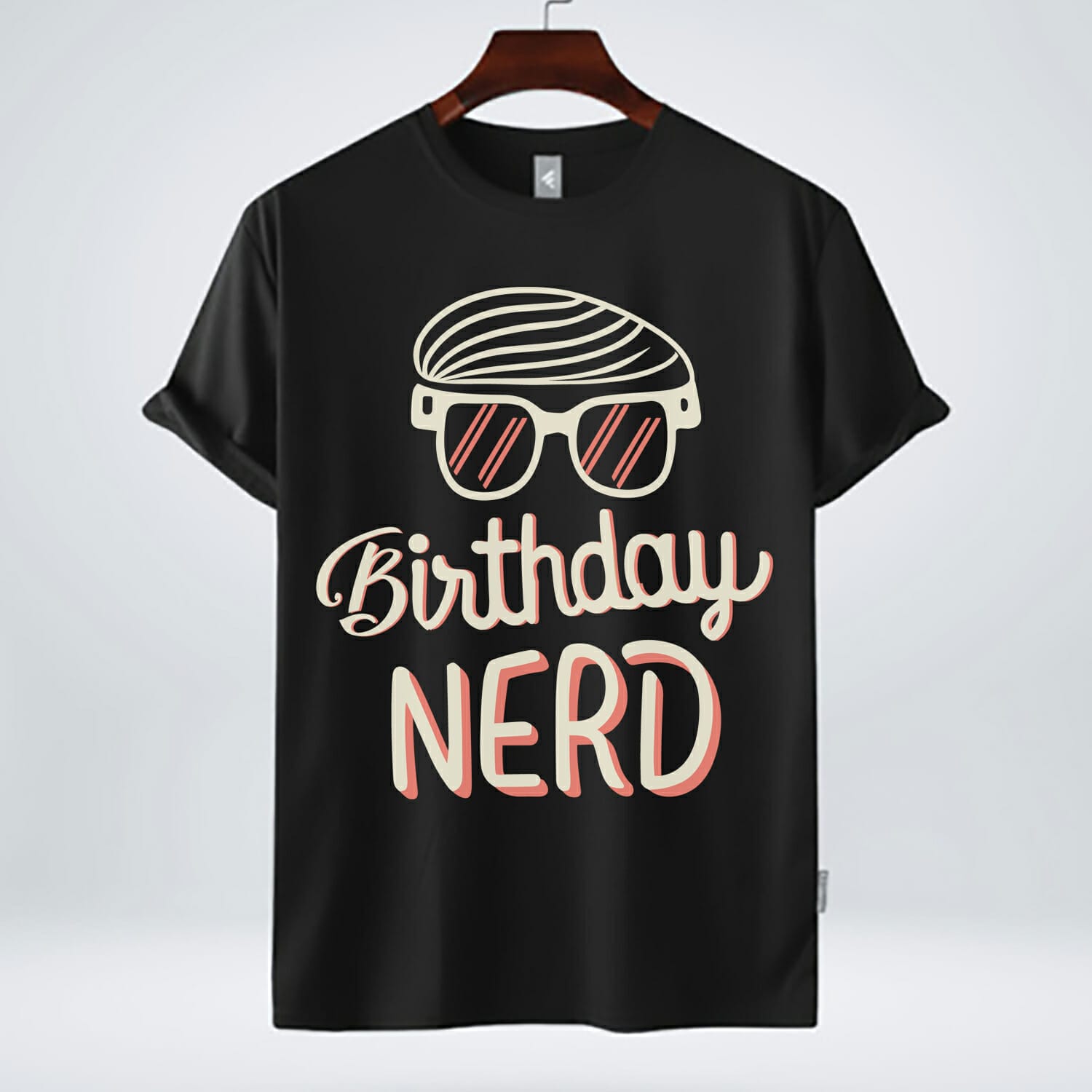 Birthday Nerd with Glasses T-Shirt Design