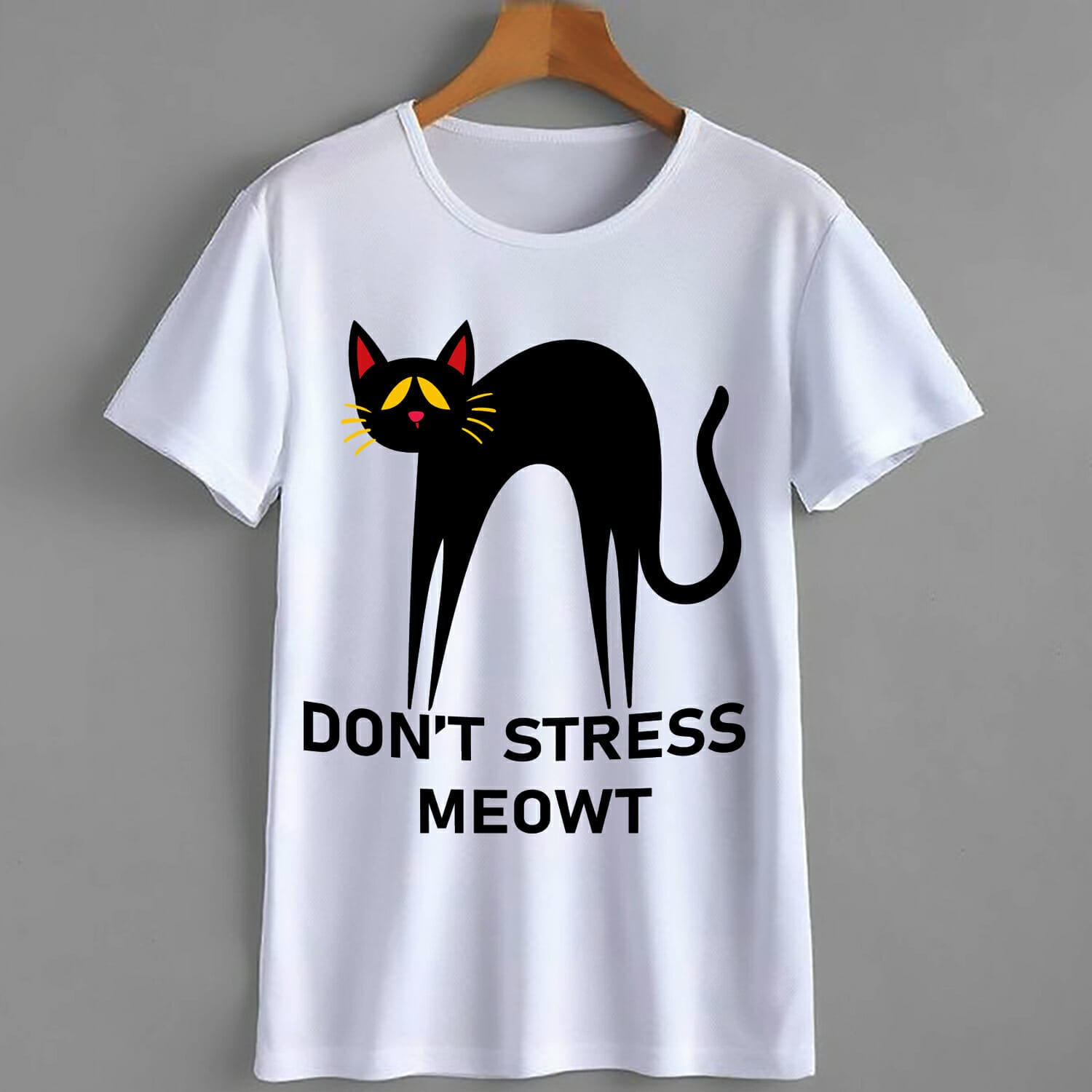 Don't Stress Meowt Cat T-Shirt Design
