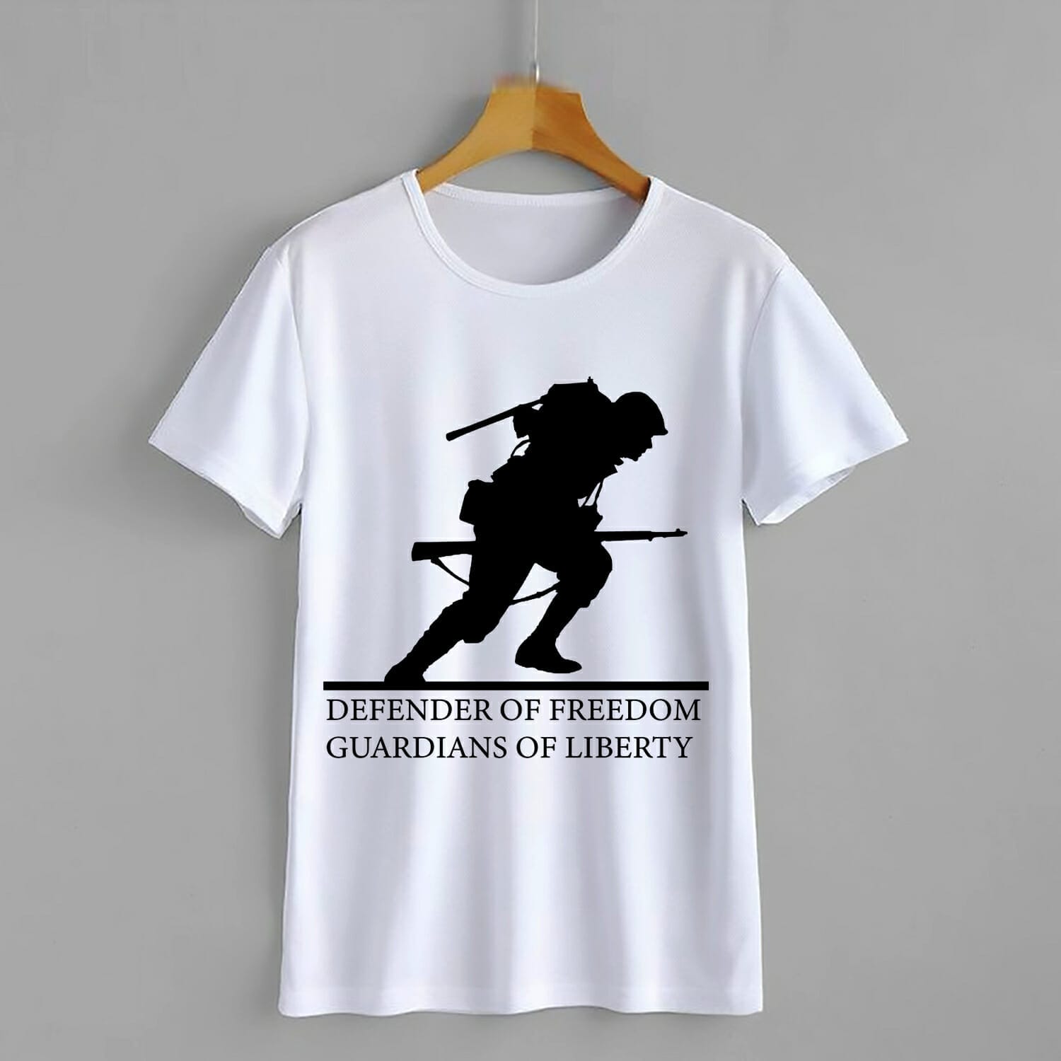 Defender Of Freedom Guardians Of Liberty Army T-Shirt Design