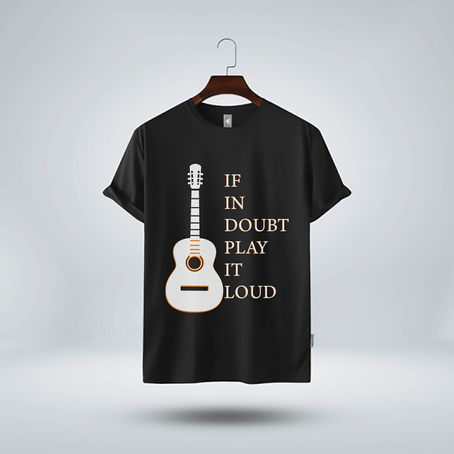 f In Doubt Play In Loud Guitar T-Shirt Design