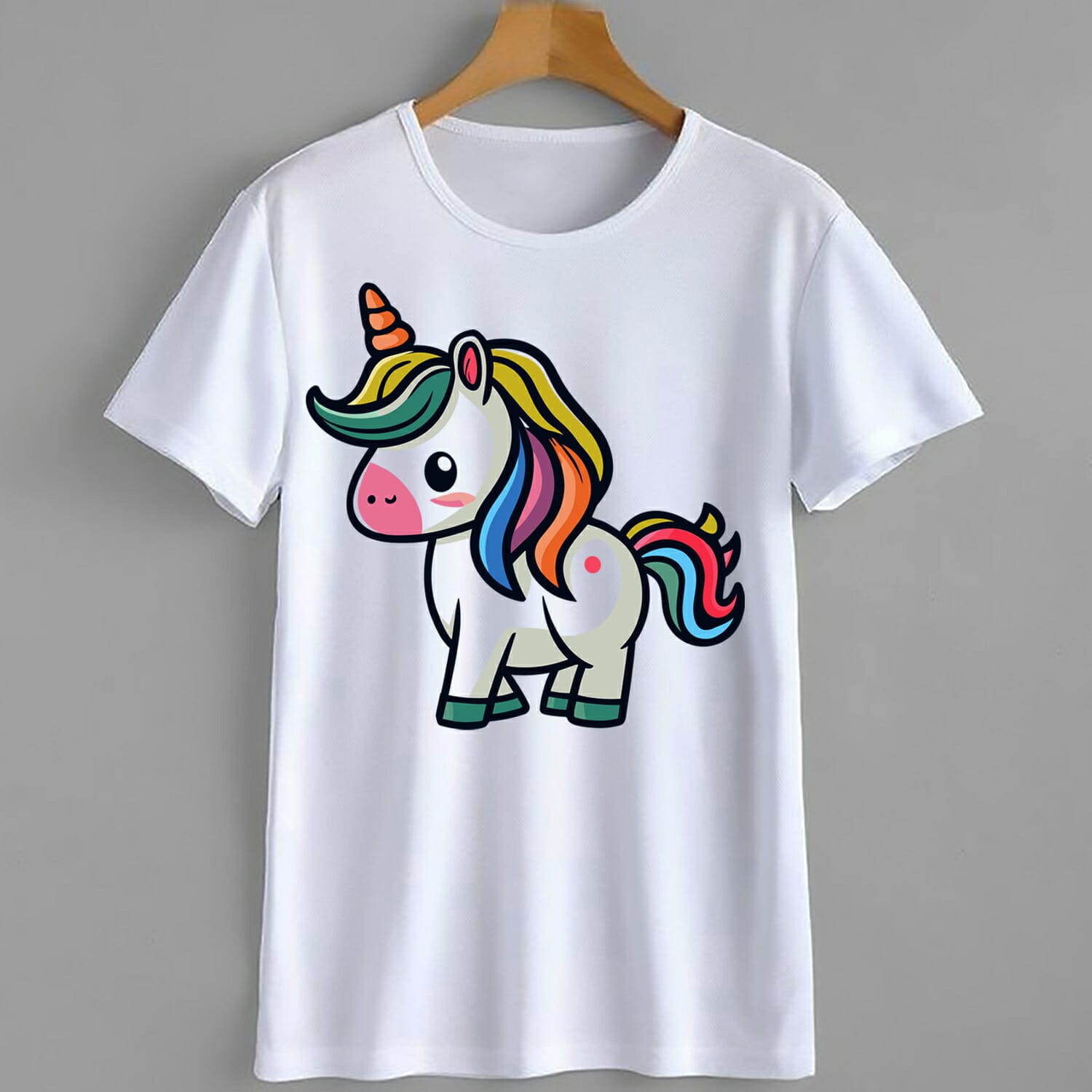 Groovy Kids Unicorn T-Shirt Design
