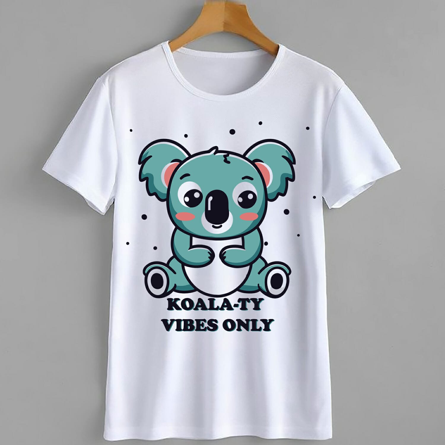 Koala Ty vibes only funny tshirt design