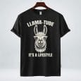 Llama-Tude It's A Lifestyle T-Shirt Design