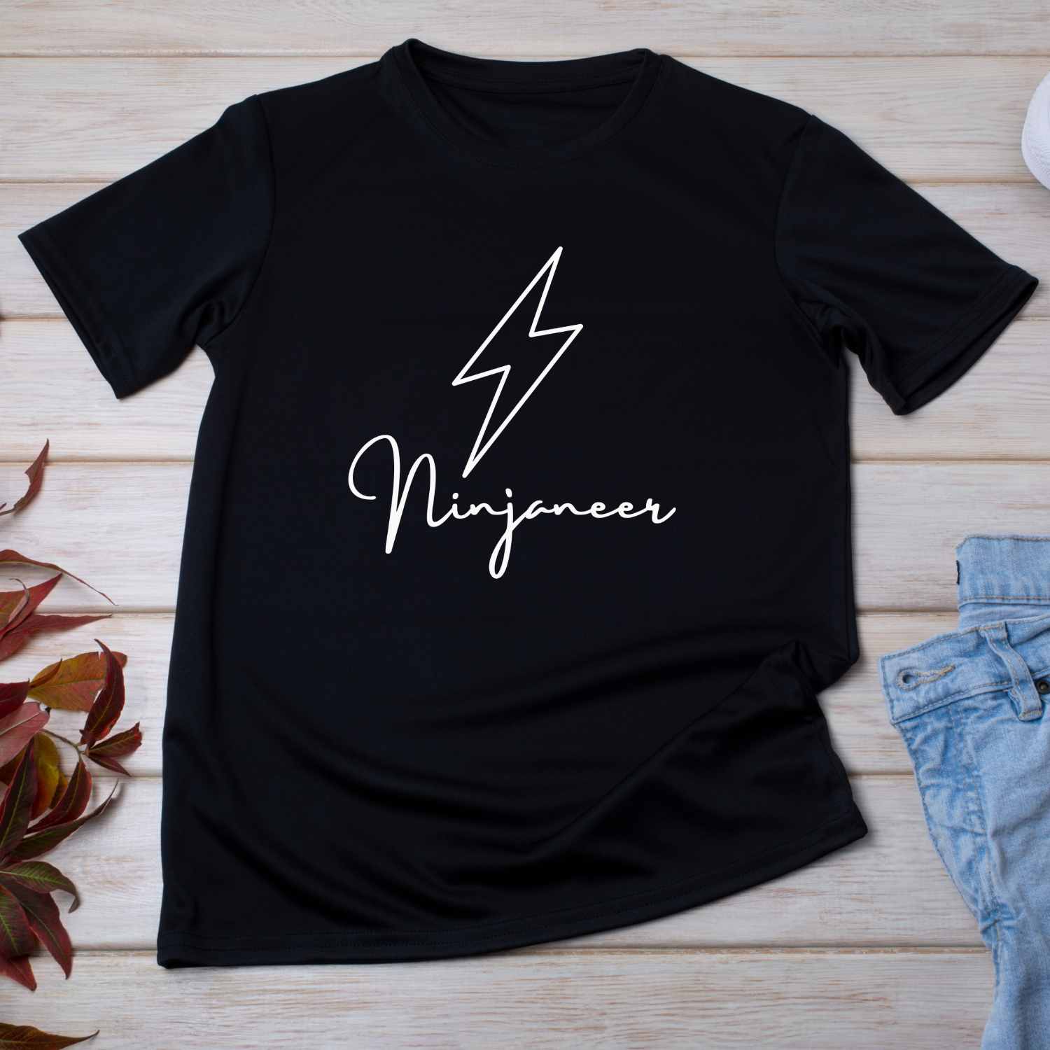 Ninjaneer Funny Engineer T-shirt Design