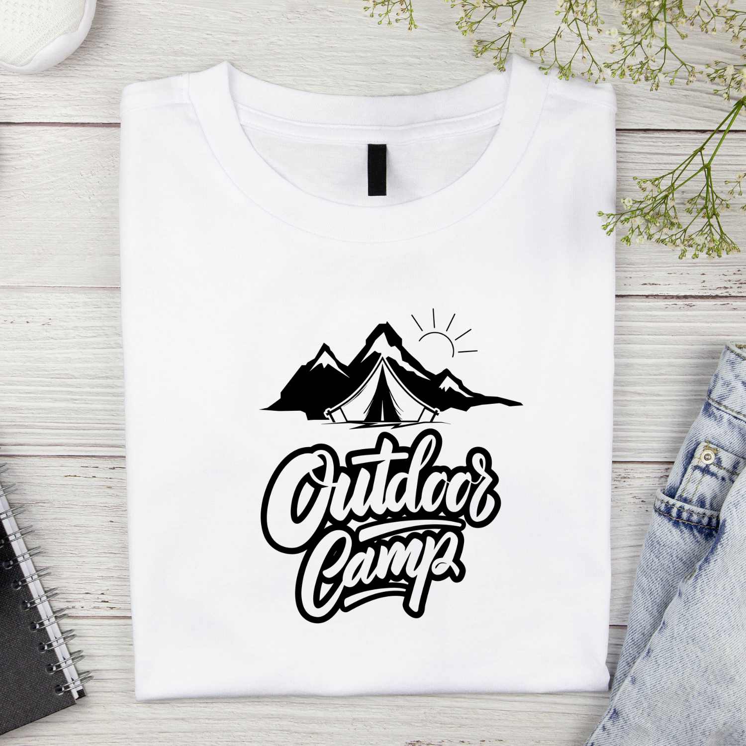 Outdoor Camp T-shirt Design