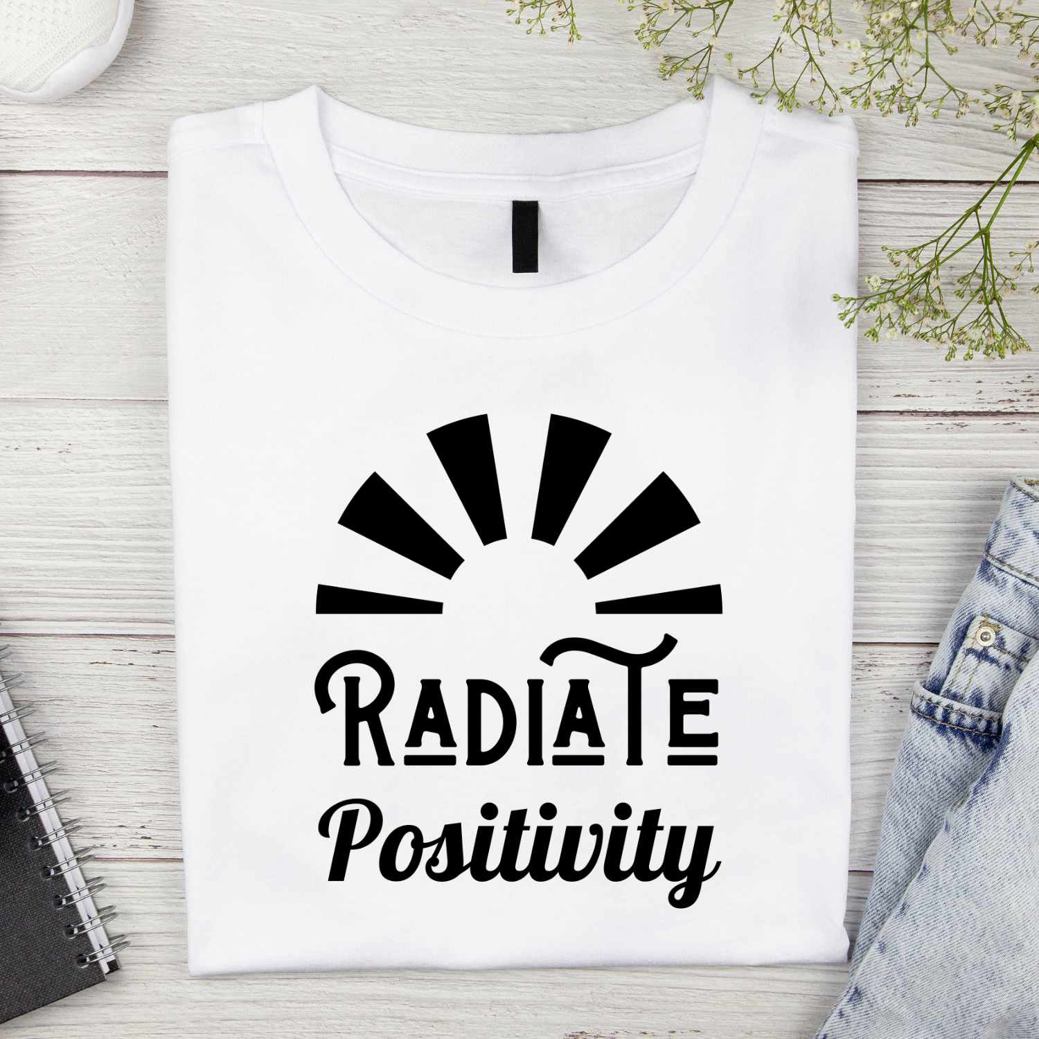 Radiate Positivity T-shirt Design