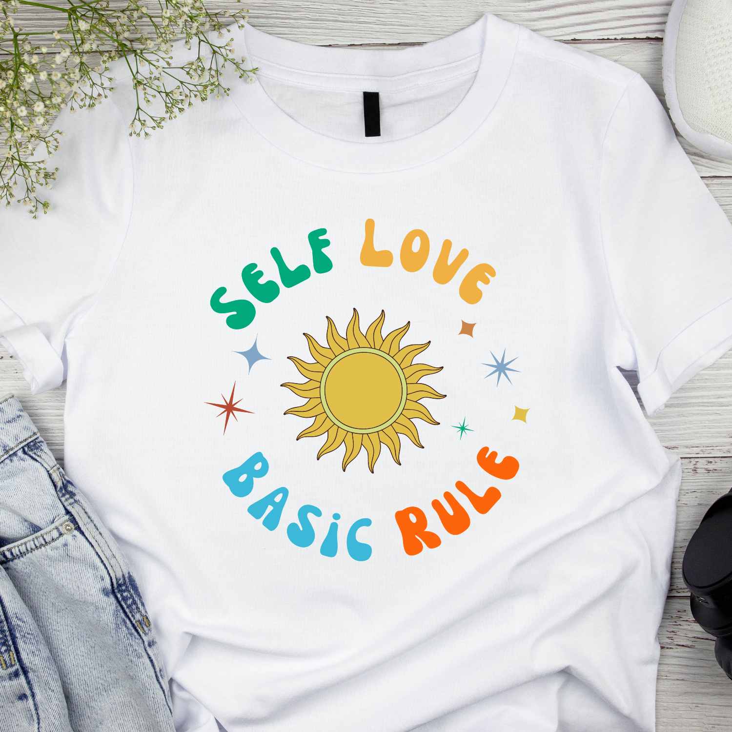 self love basic rule free t shirt design