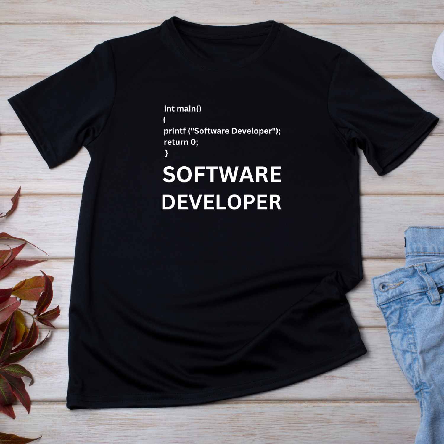 Software Developer Code T-shirt Design