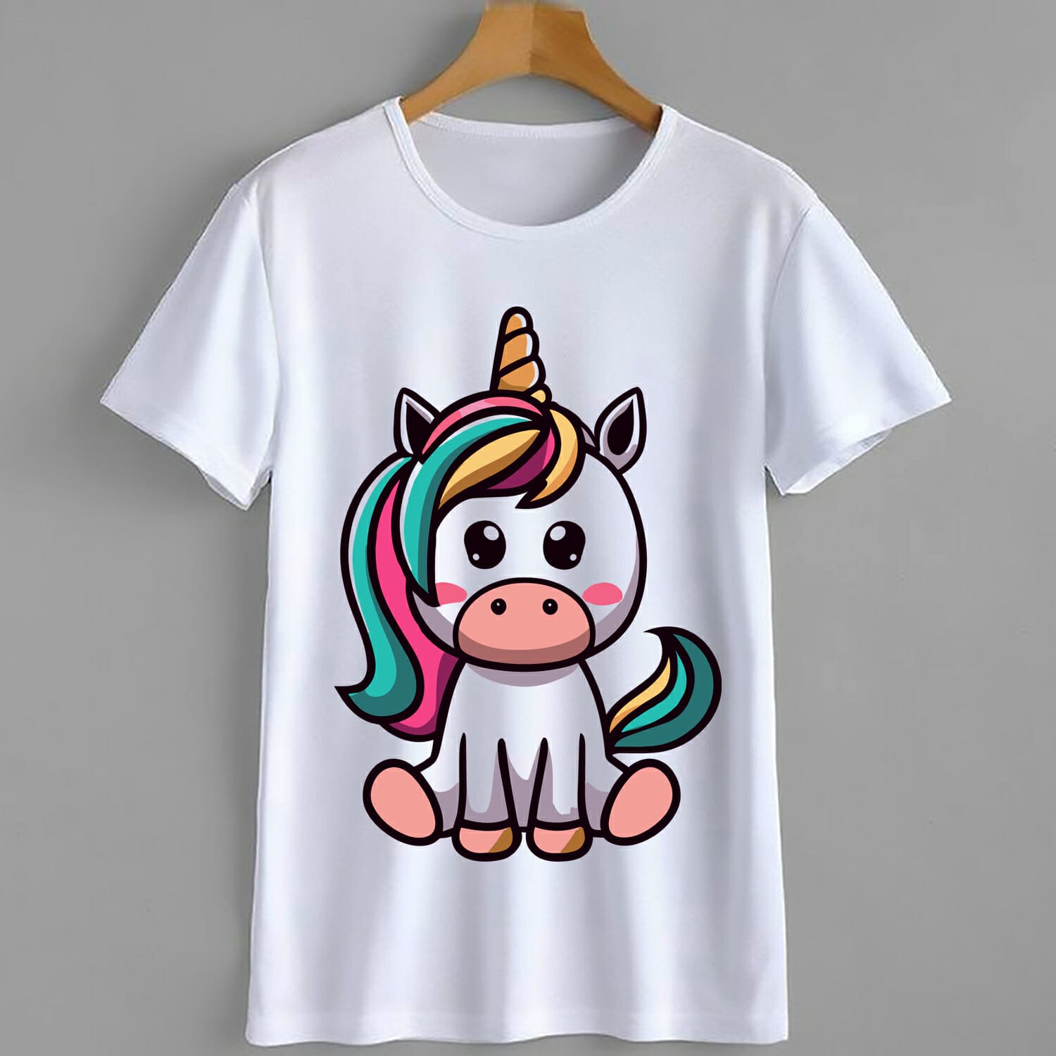 Groovy Kids Unicorn T Shirt Design