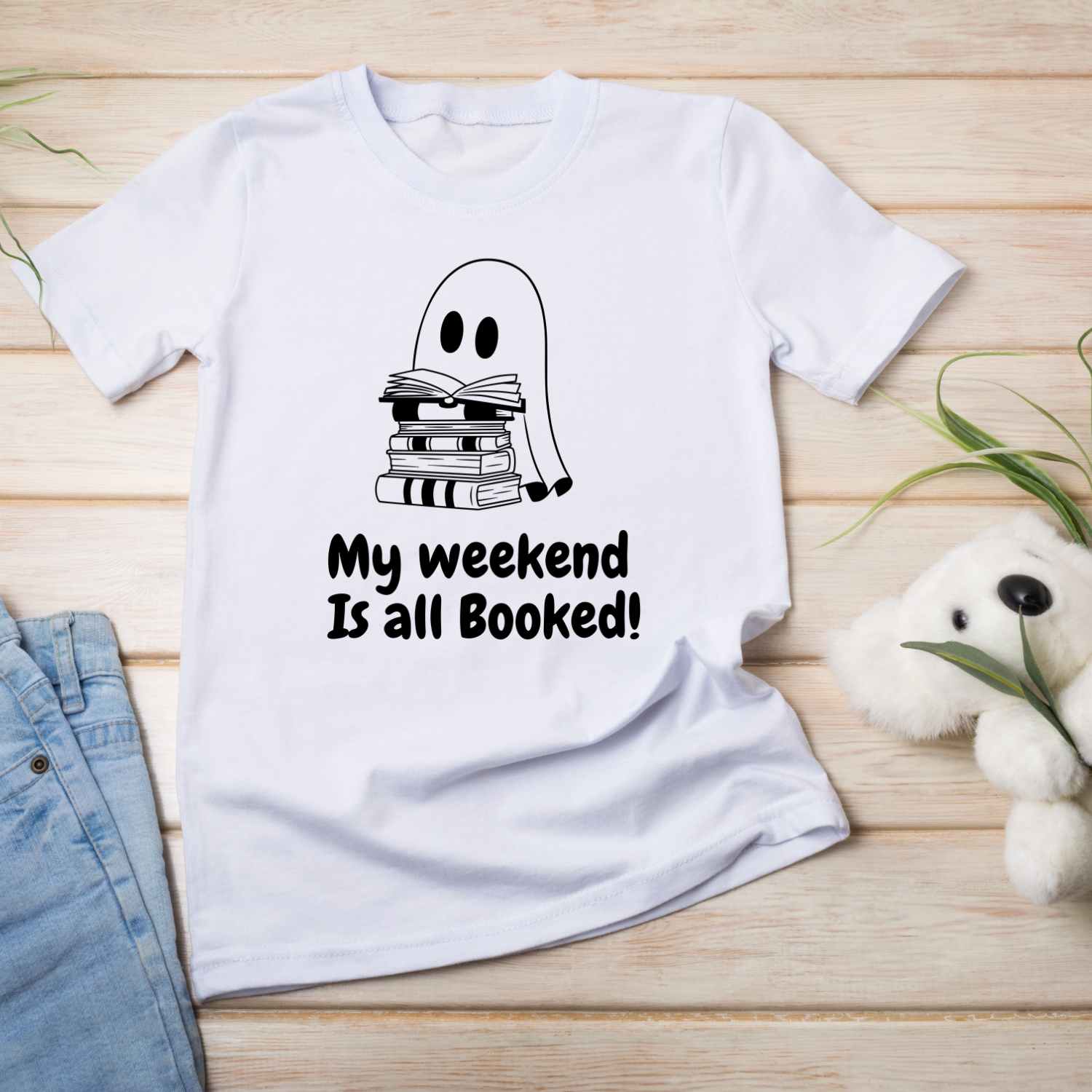 My weekend is all Booked T-shirt Design