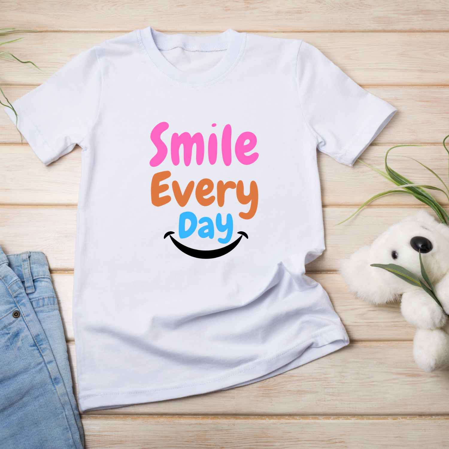 Smile Everyday kids T-shirt Design
