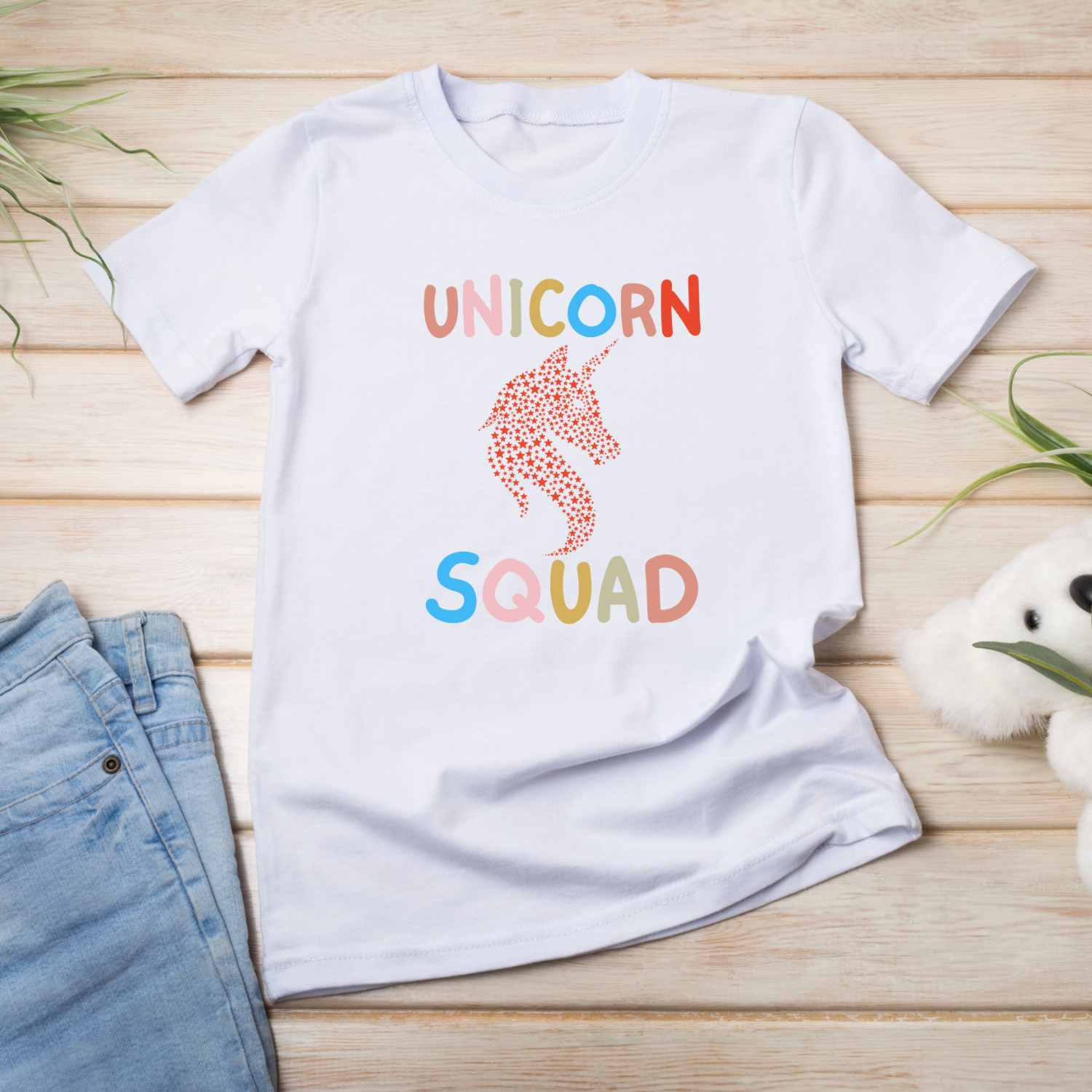 Beautiful Unicorn Squad T-shirt Design