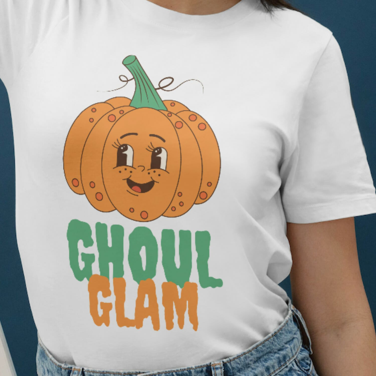 Groovy Halloween ghoul glam Tshirt Design