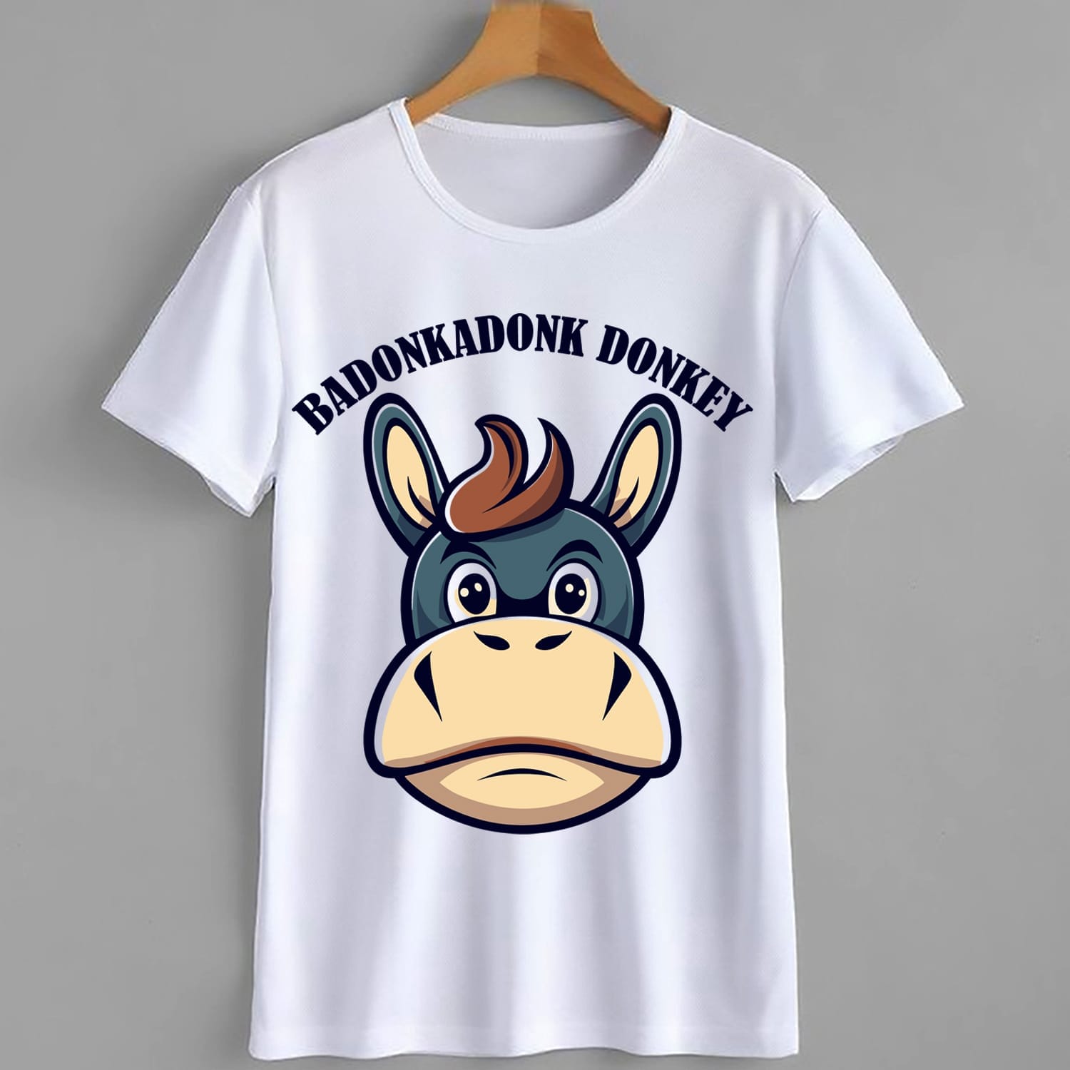 Badonkadonk Donkey Funny T-Shirt Design