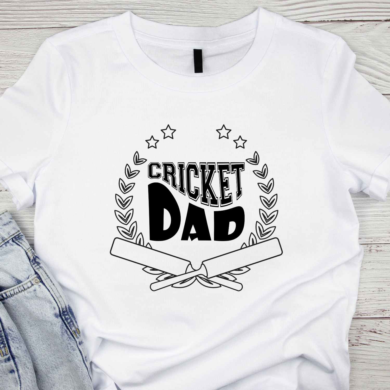 Cricket Dad T-shirt Design for Men