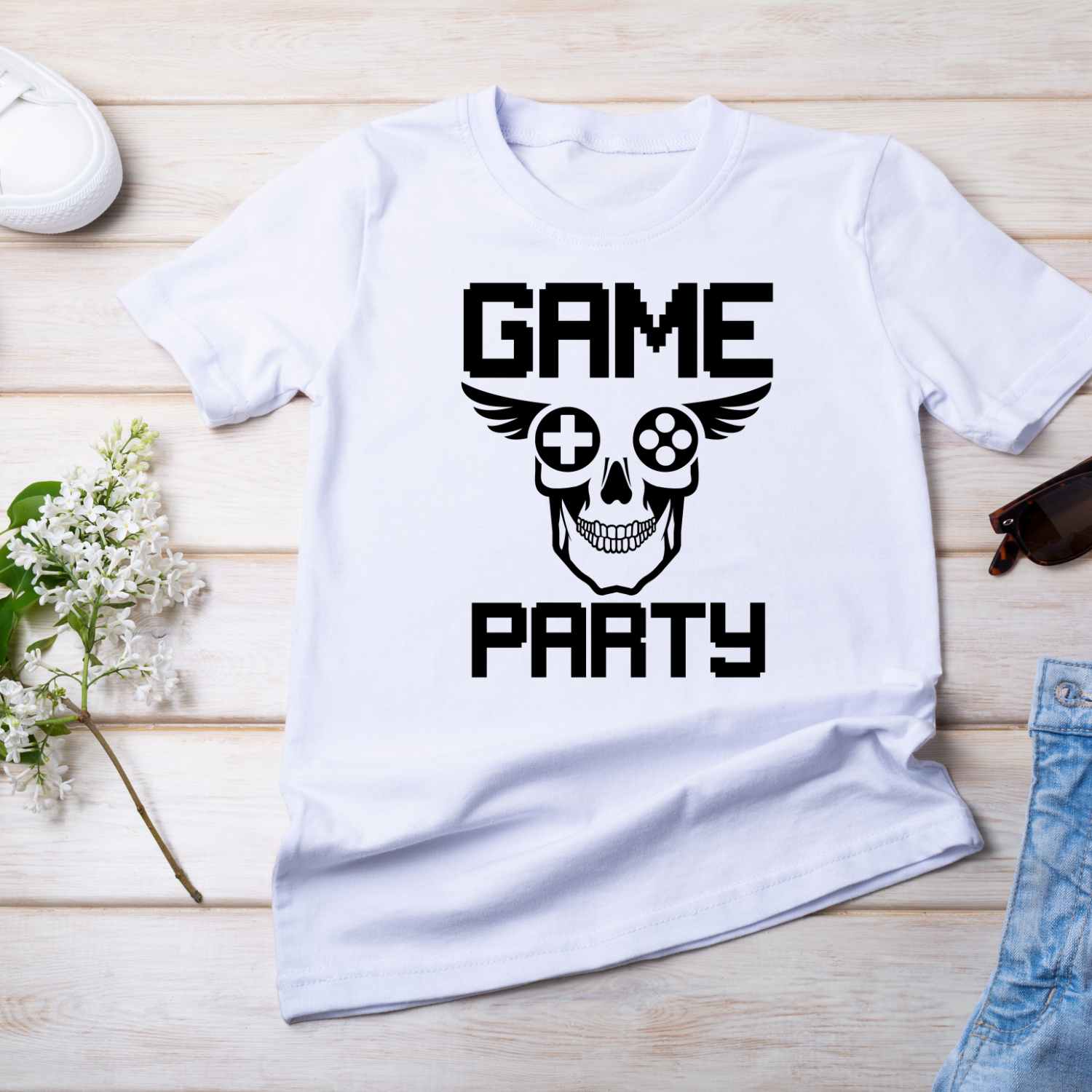 Game Party T-shirt Design For Gamers