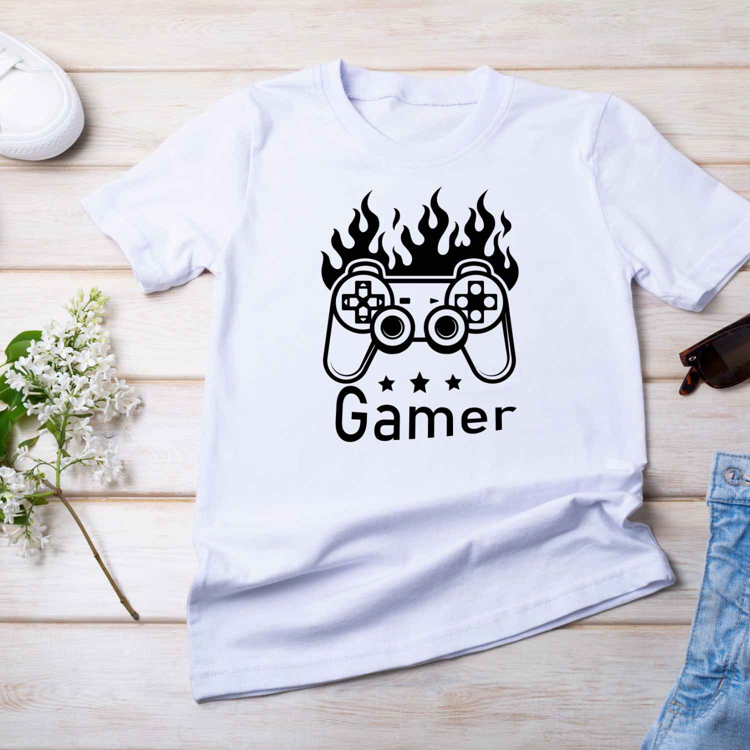 Gamer - Game Controller T-shirt Design
