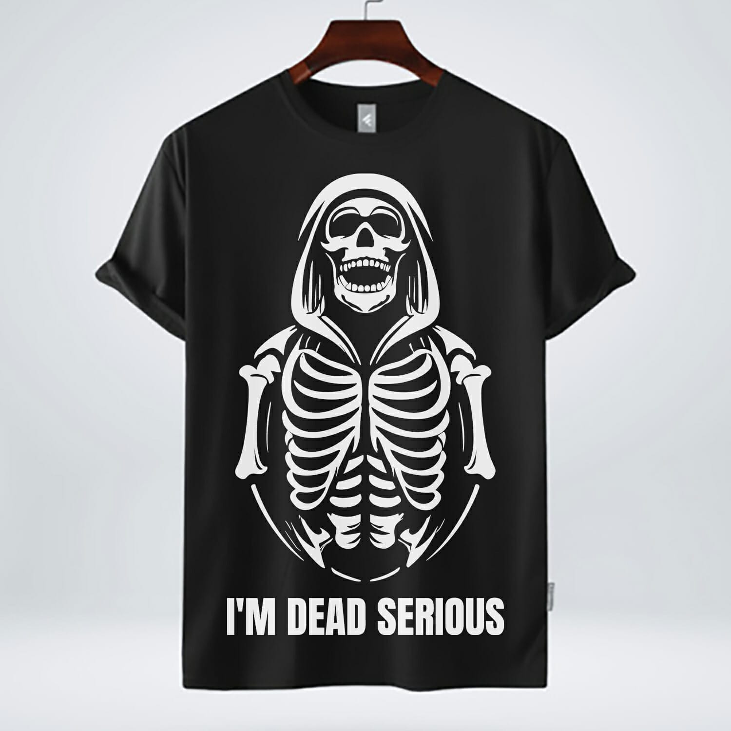 I'm Dead Serious - Skeleton T Shirt Design