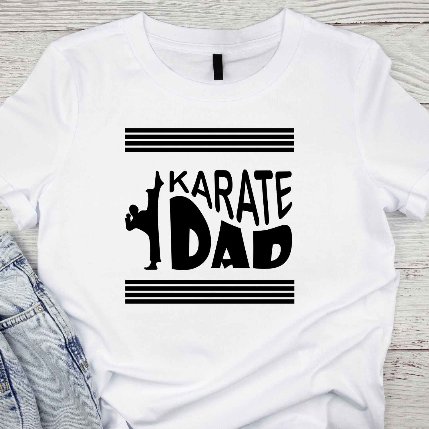 Karate Dad T-shirt Design for Men