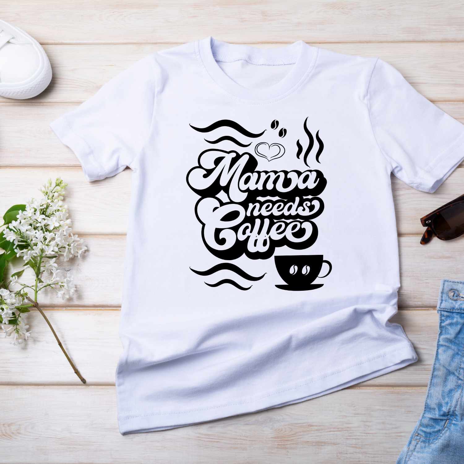 Mama needs coffee T-shirt Design