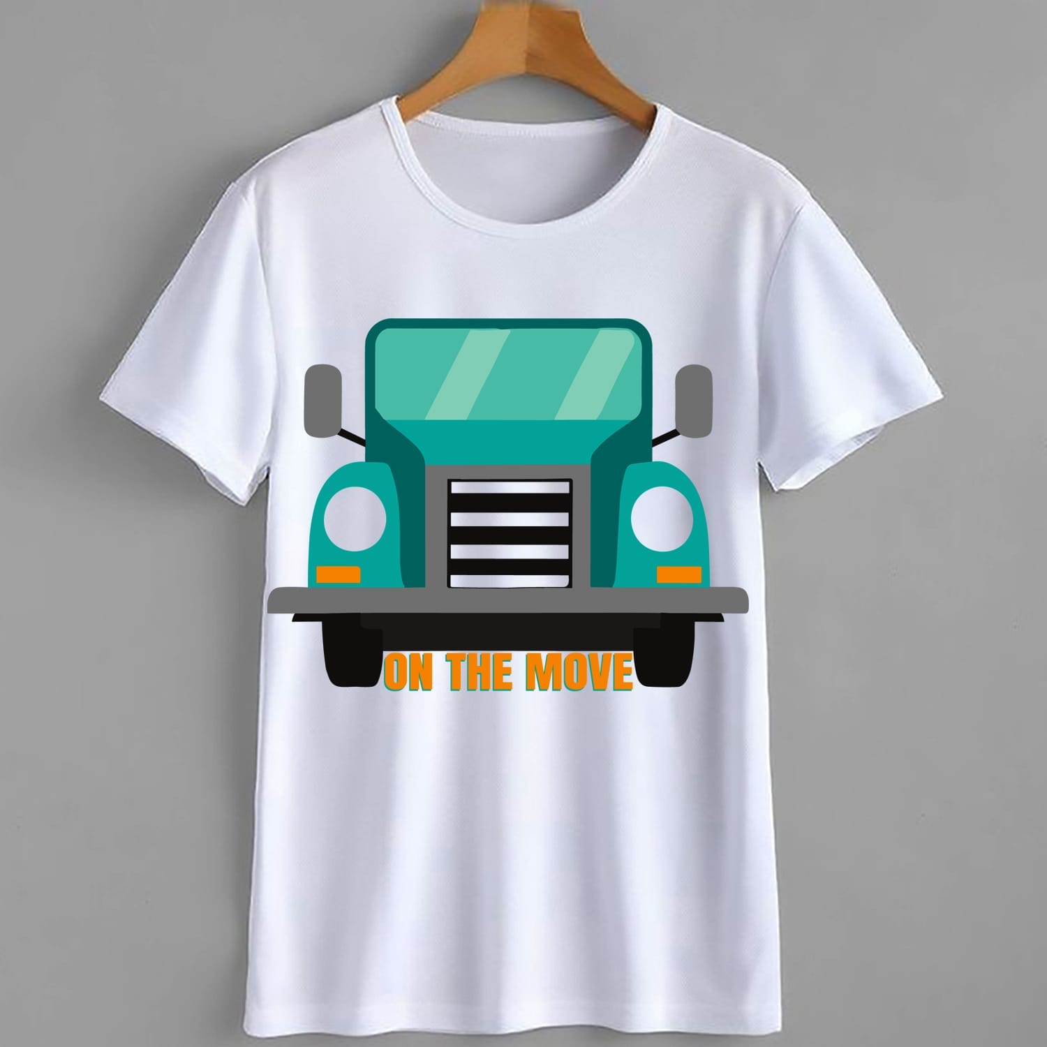 On The Move - Truck T-Shirt Design