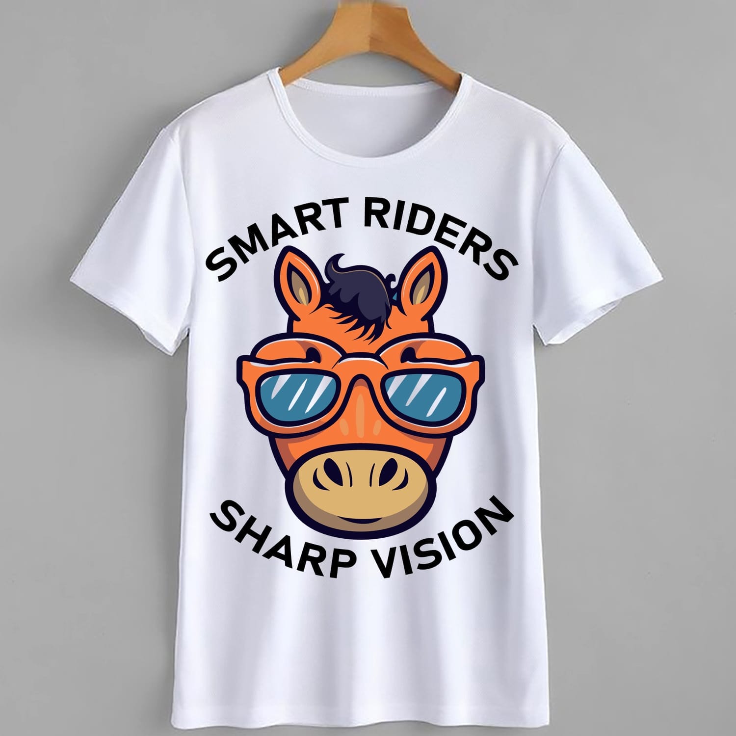 Smart Riders Sharp Vision | Free Horse T-Shirt Design