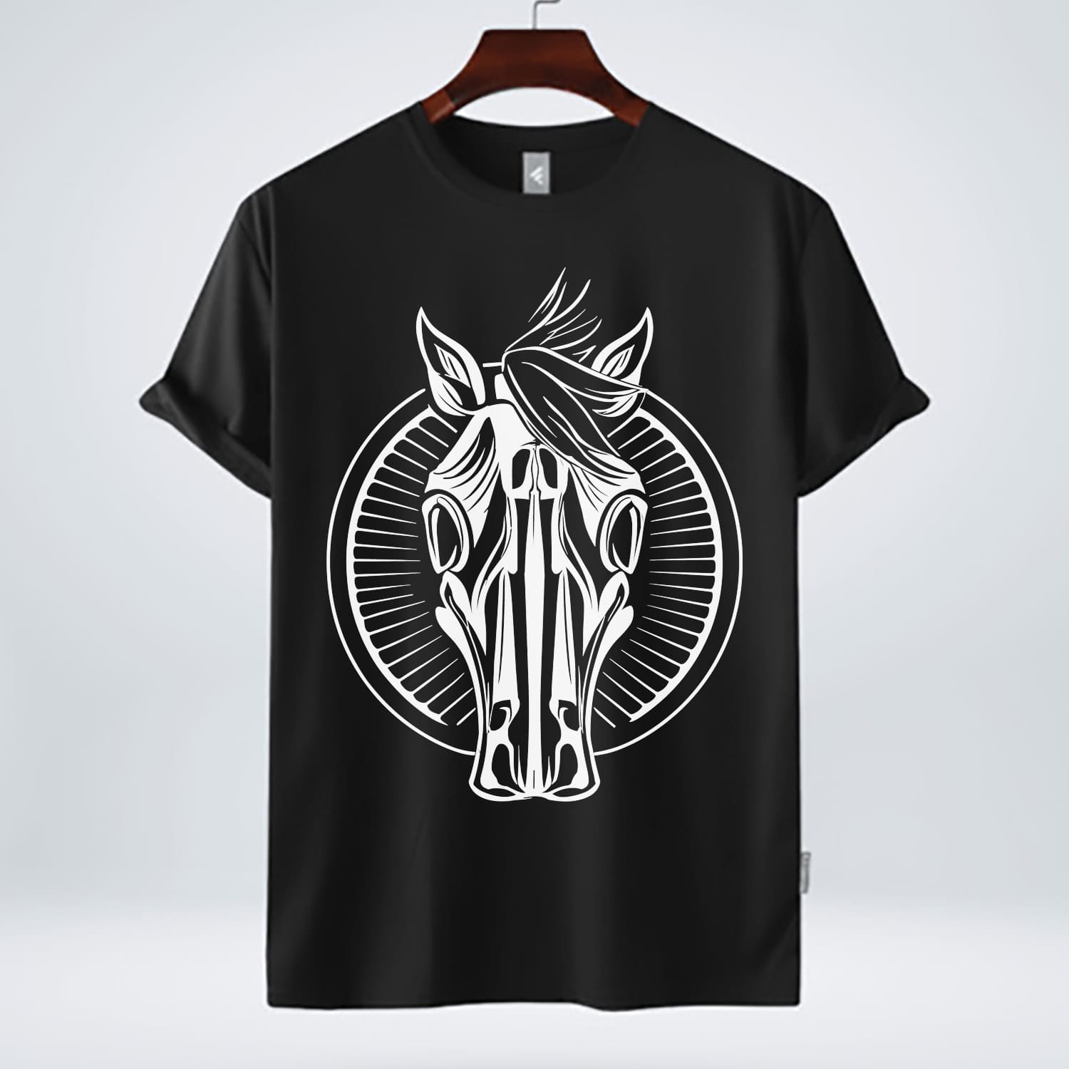 Embrace the mysterious beauty of our "Horse Skeleton" t-shirt design