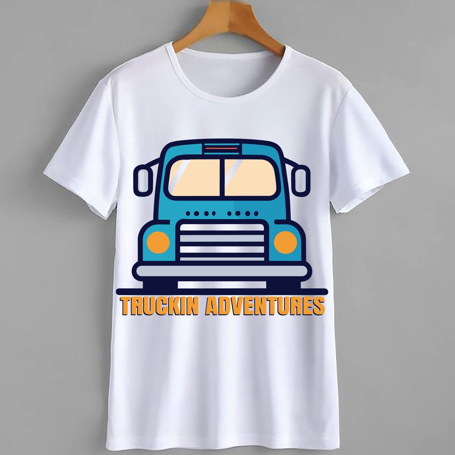 "Embark on Truckin' Adventures with our captivating t-shirt design. Go grab your adventure gear now and hit the road in style!"