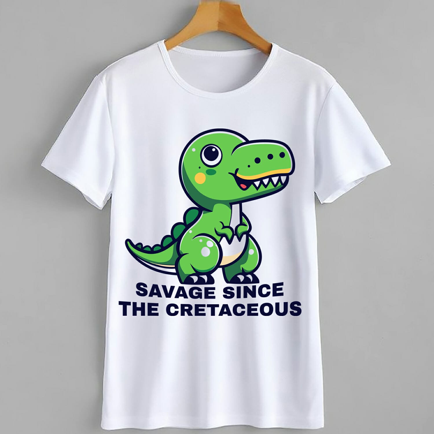 Savage Since The Cretaceous Dinosaur T-Shirt Design