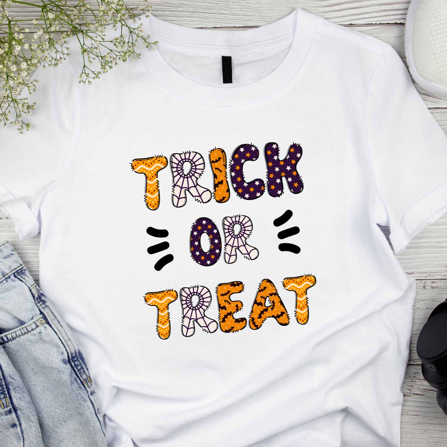 Trick or Treat Halloween T-shirt Design