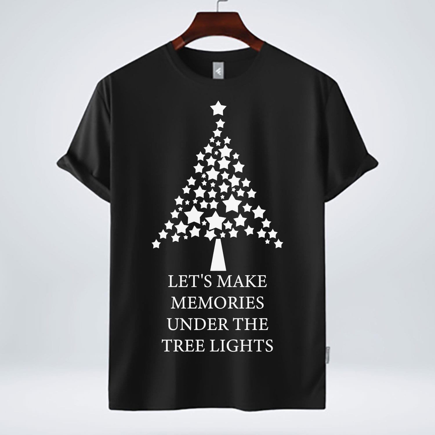 Memories Under The Tree Lights - Christmas Free T-Shirt Design