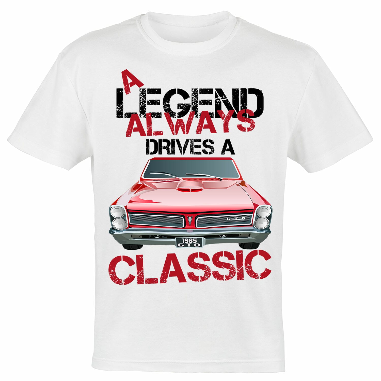 1965 Pontiac Lemans Gto Car Tshirt Design