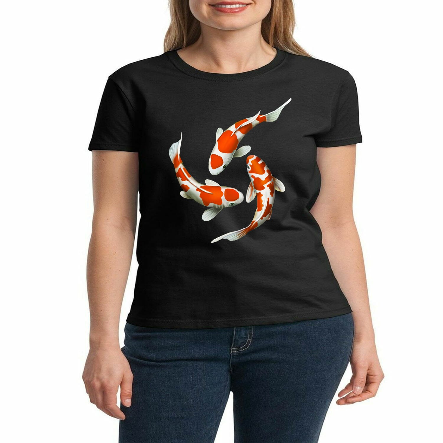 3 Fish T-shirt Design For Women