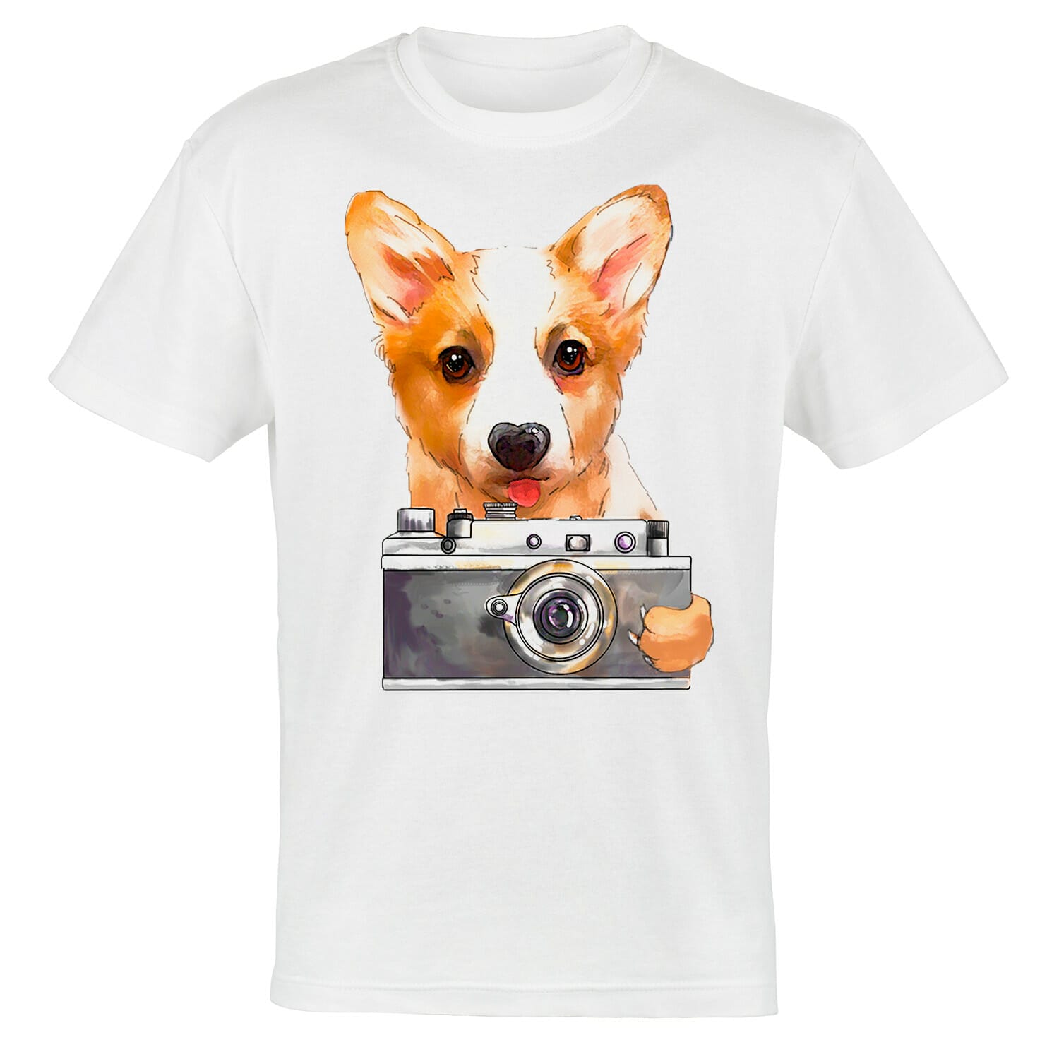 Dog with a camera tshirt design
