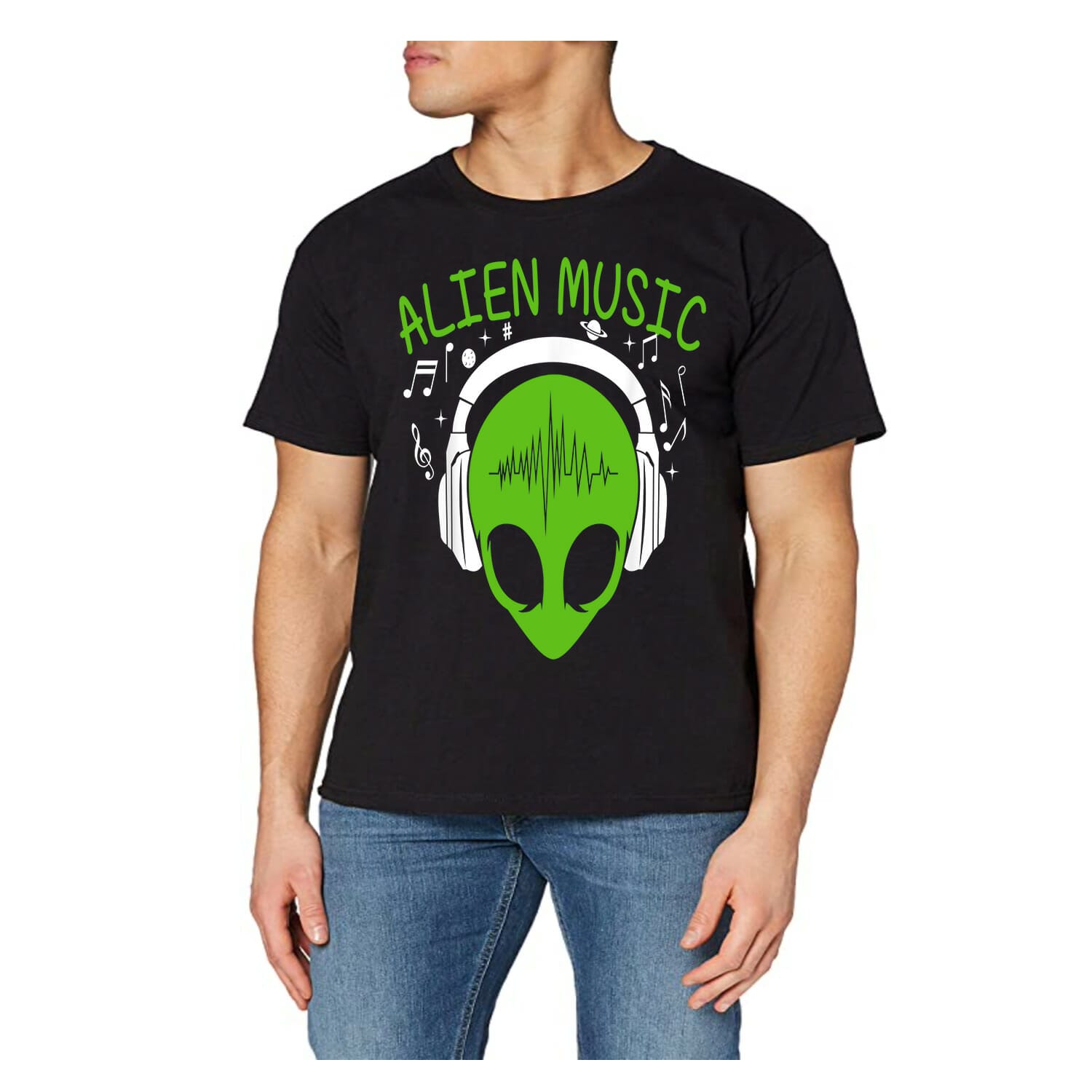 Alien Music Tshirt design