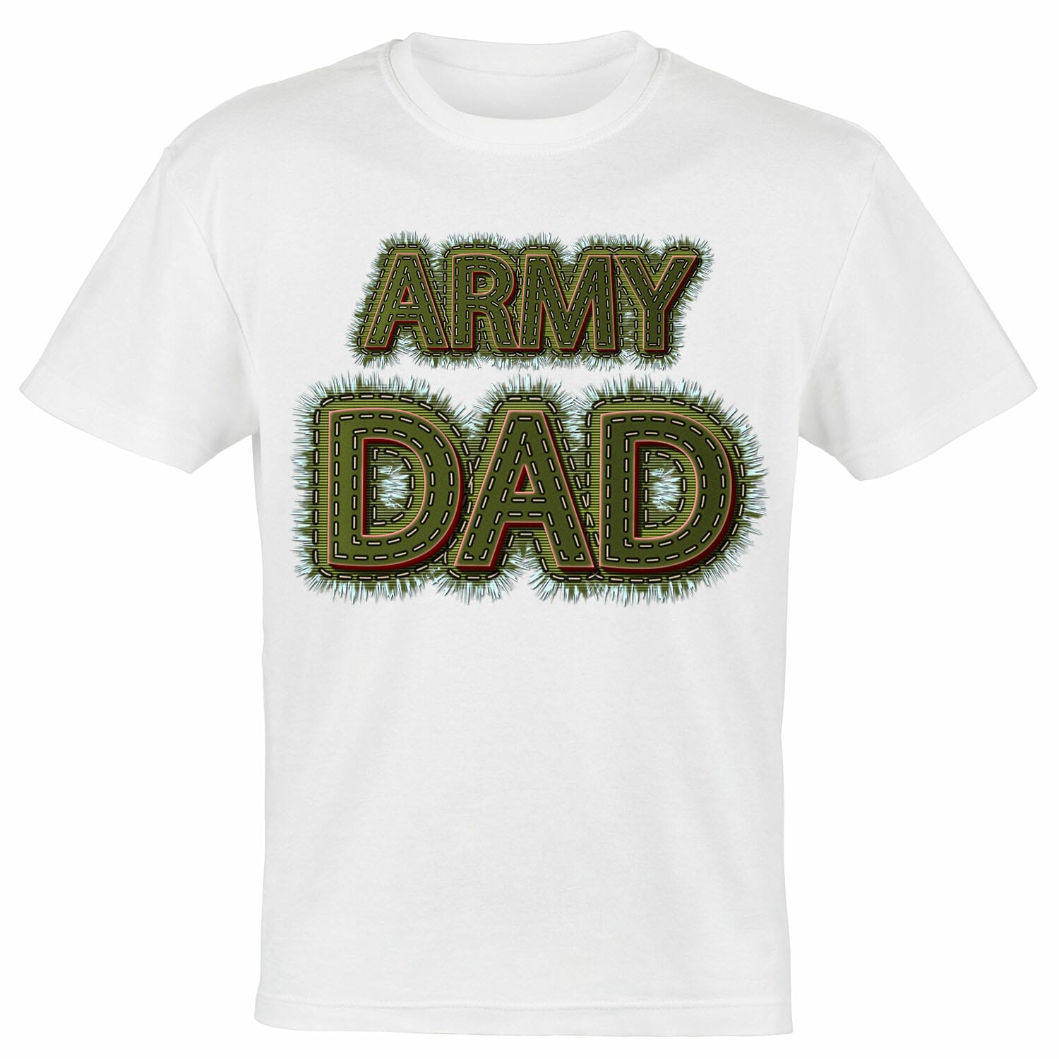 army dad stitch pattern tshirt design
