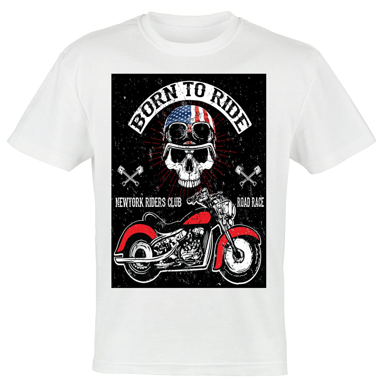 born to ride bike tshirt design