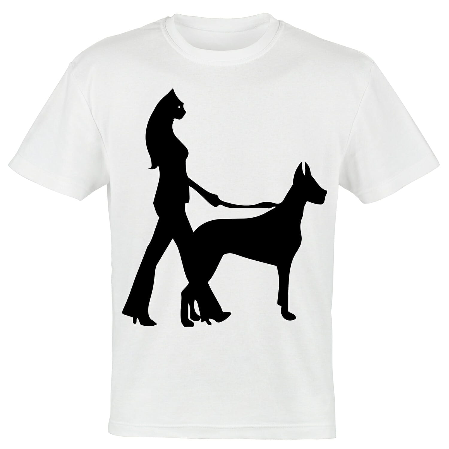 Catwoman with a dog tshirt design