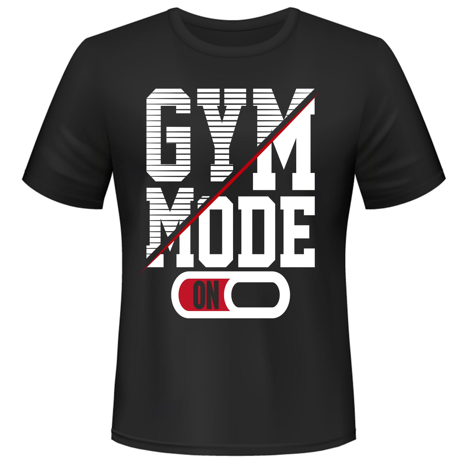 gym mode on tshirt design