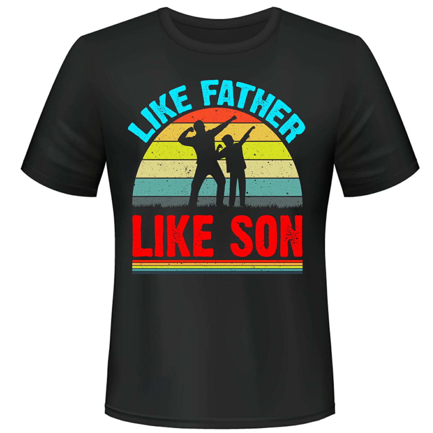 like father like son martial arts tshirt design
