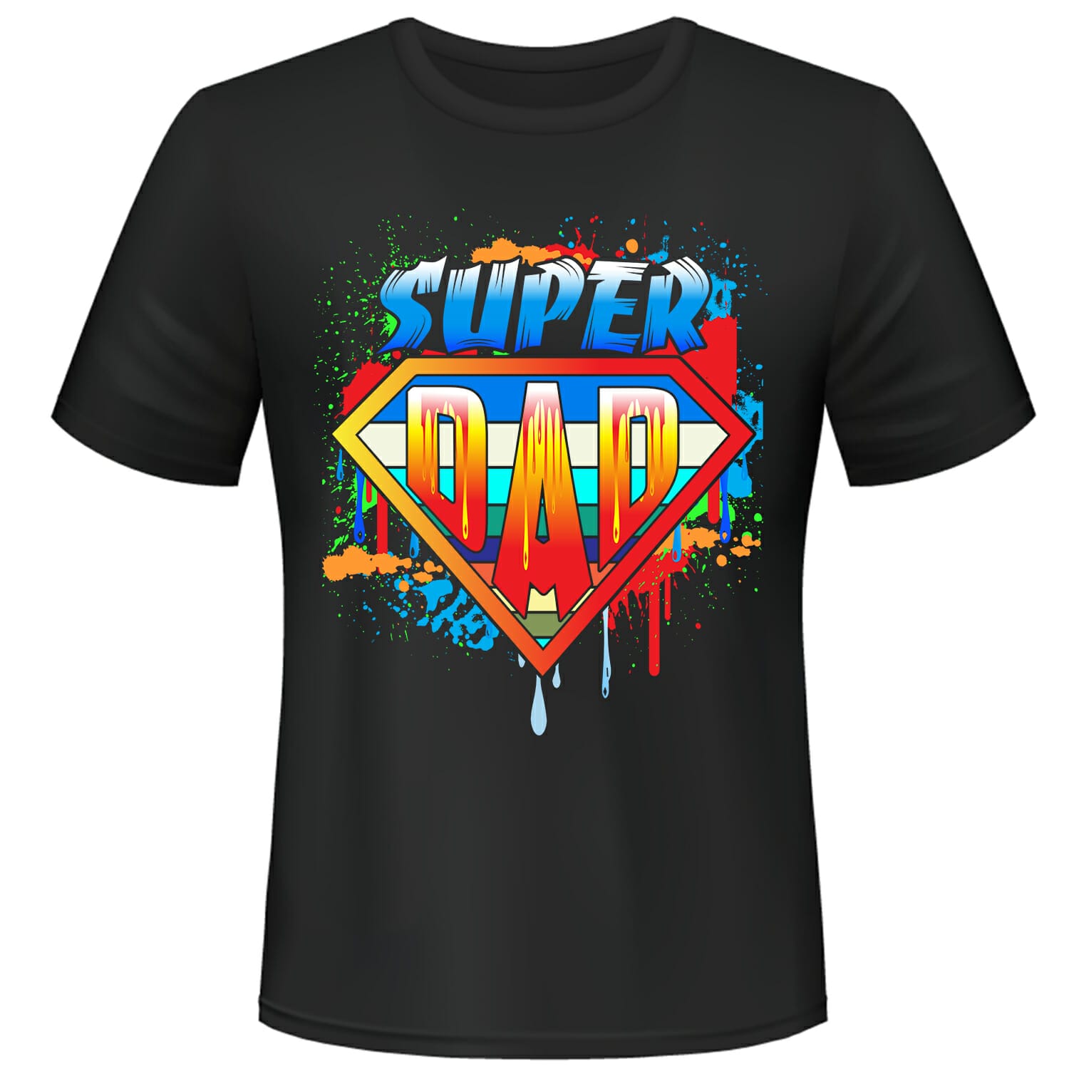 Super Dad Tshirt Design