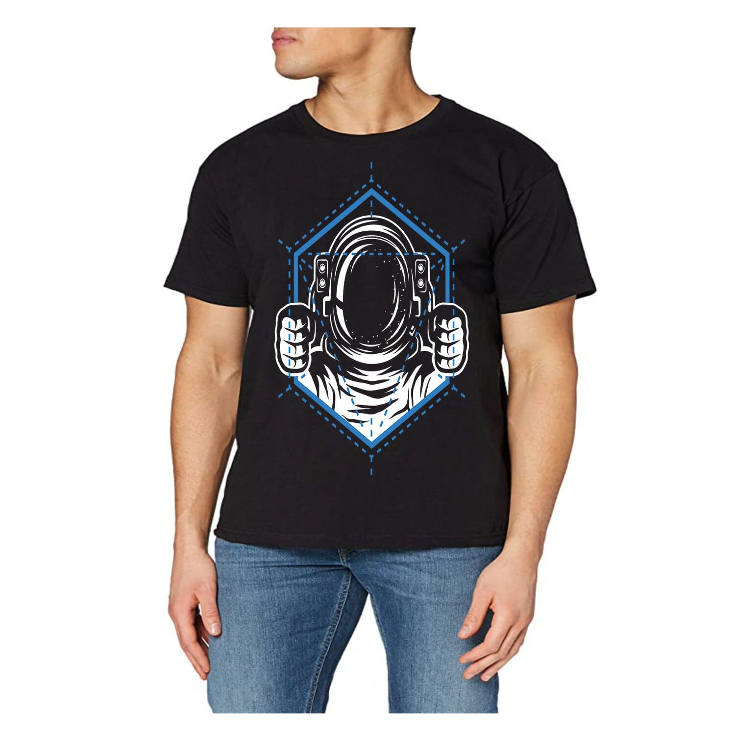 Astronaut Holding On To A Window Tshirt Design