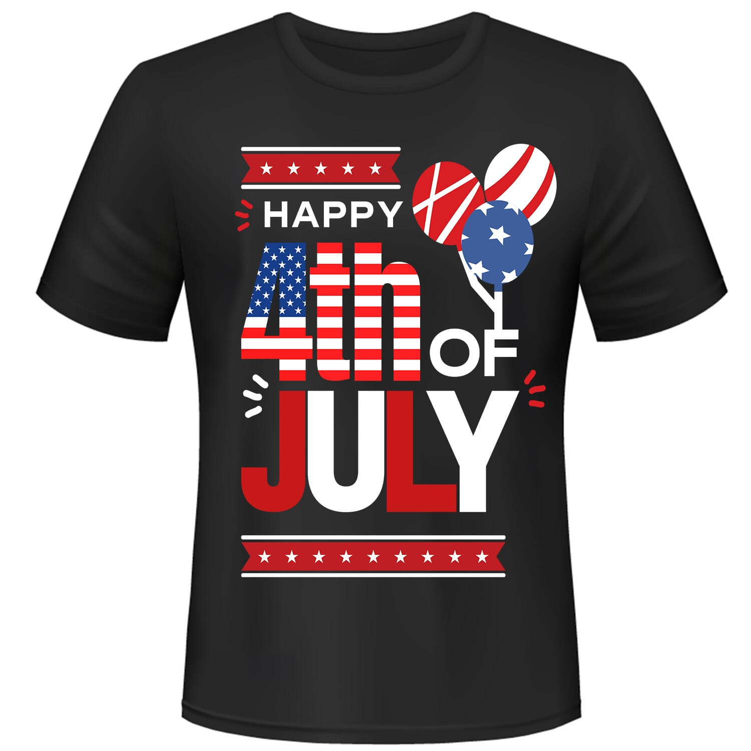 Happy 4th of July tshirt design