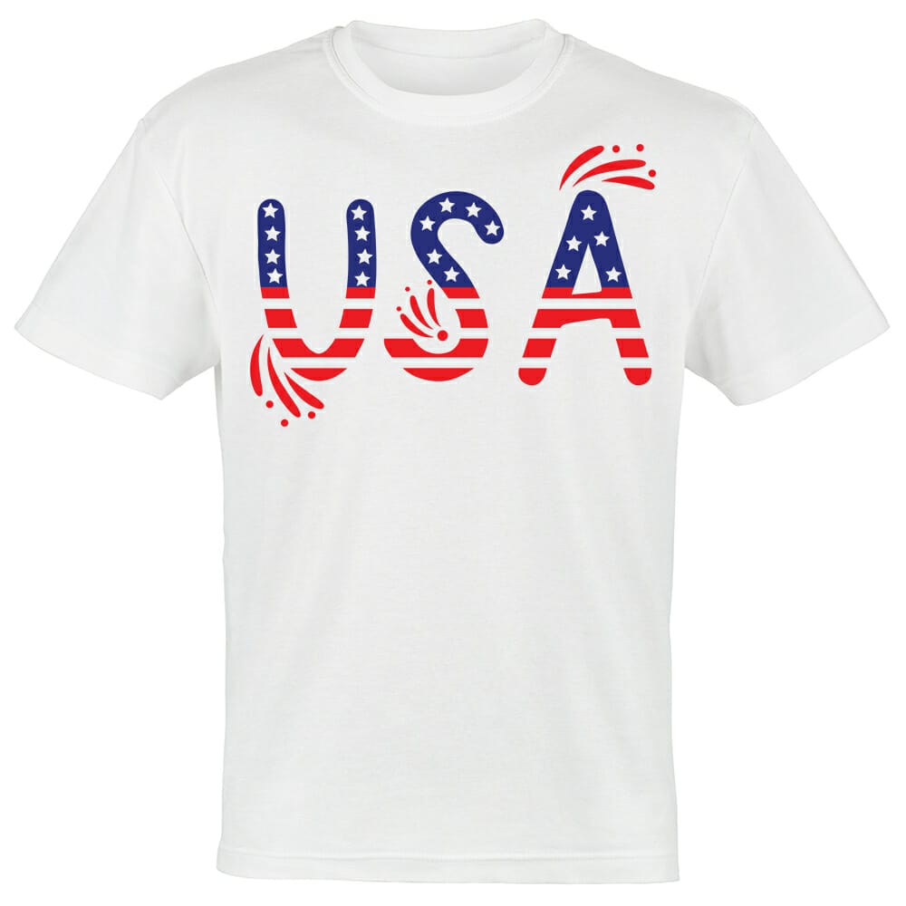 usa flag word 2nd tshirt design