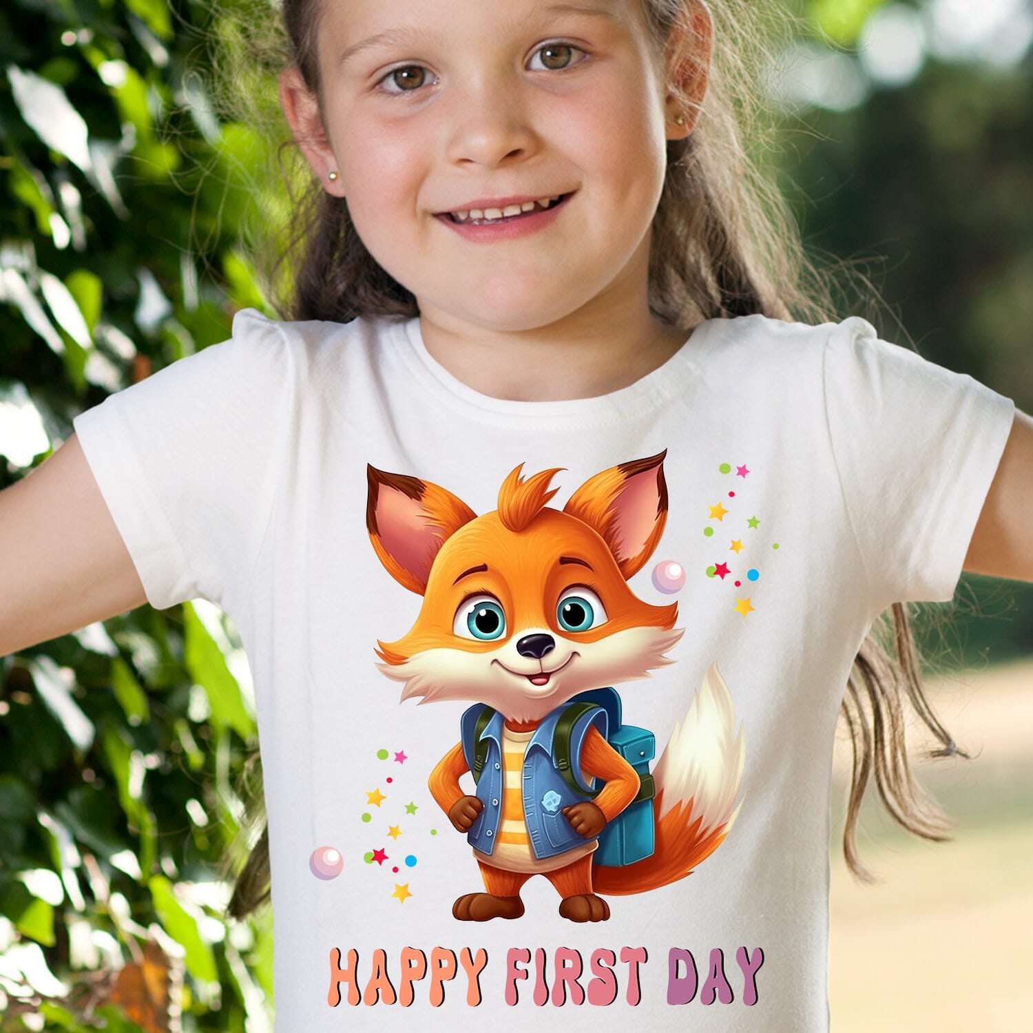 fox happy first day tshirt design
