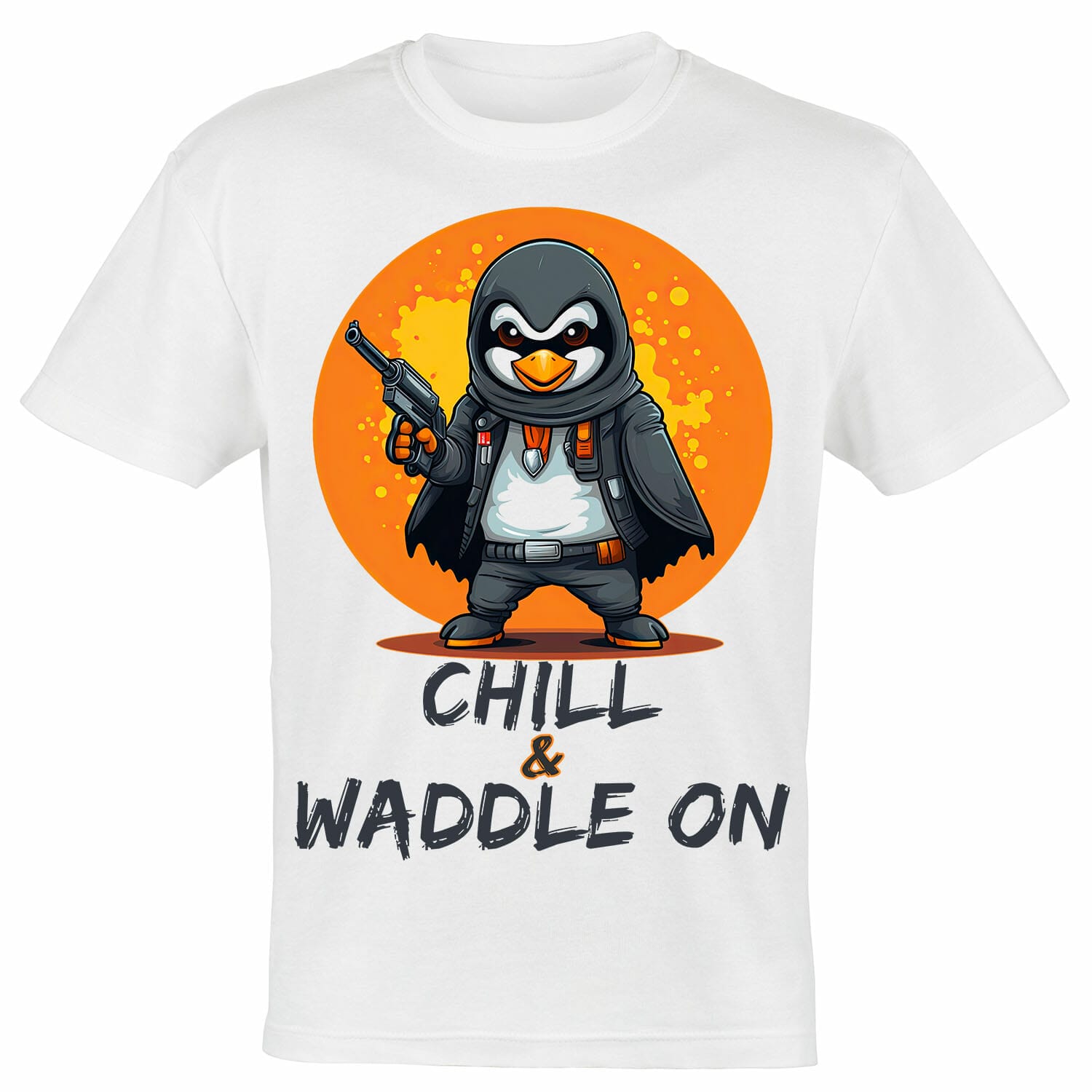 gangster penguin tshirt design