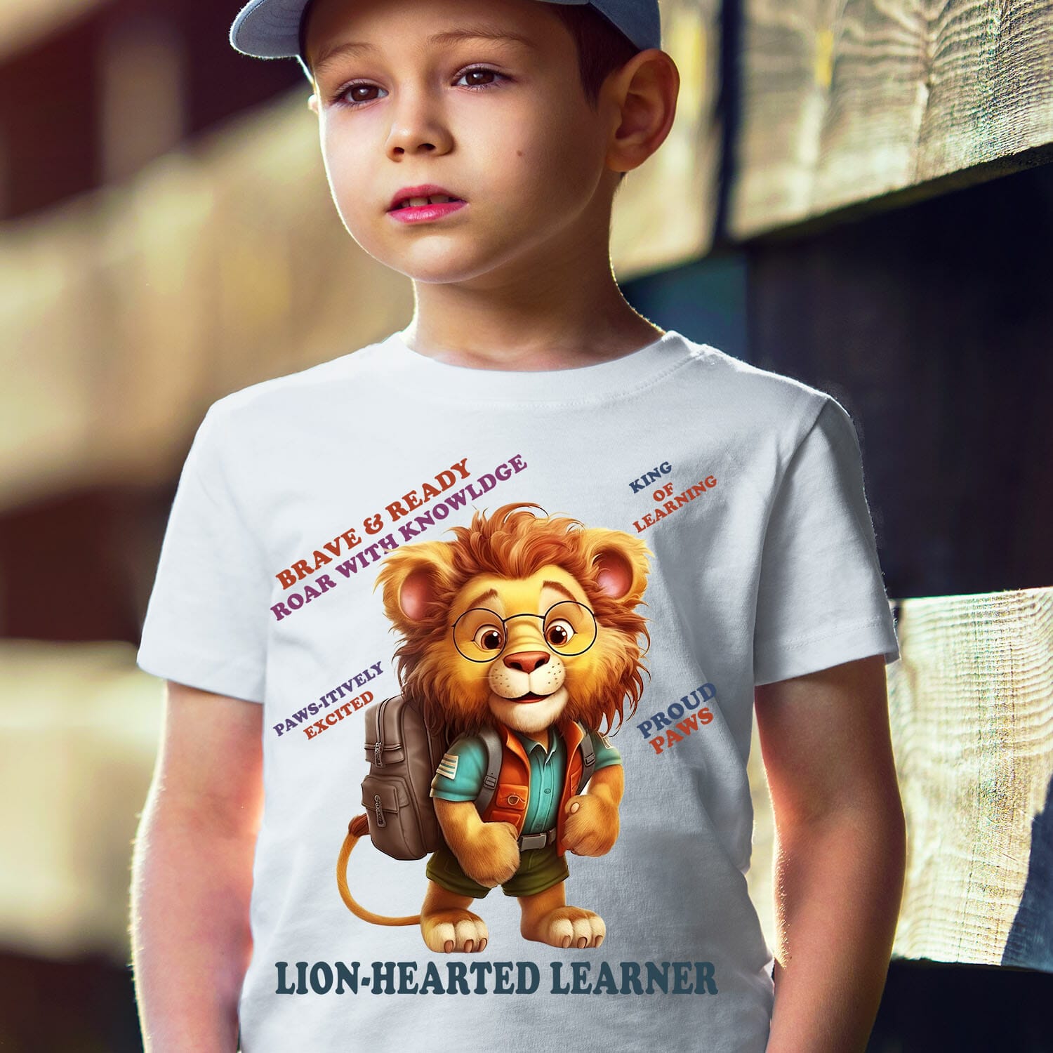 lion cub back to school tshirt design